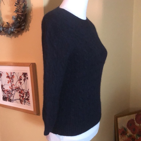 Vintage 00’s LORD & TAYLOR Size Small P Super Soft 2-Ply 100%Cashmere Cable-knit - Picture 2 of 13